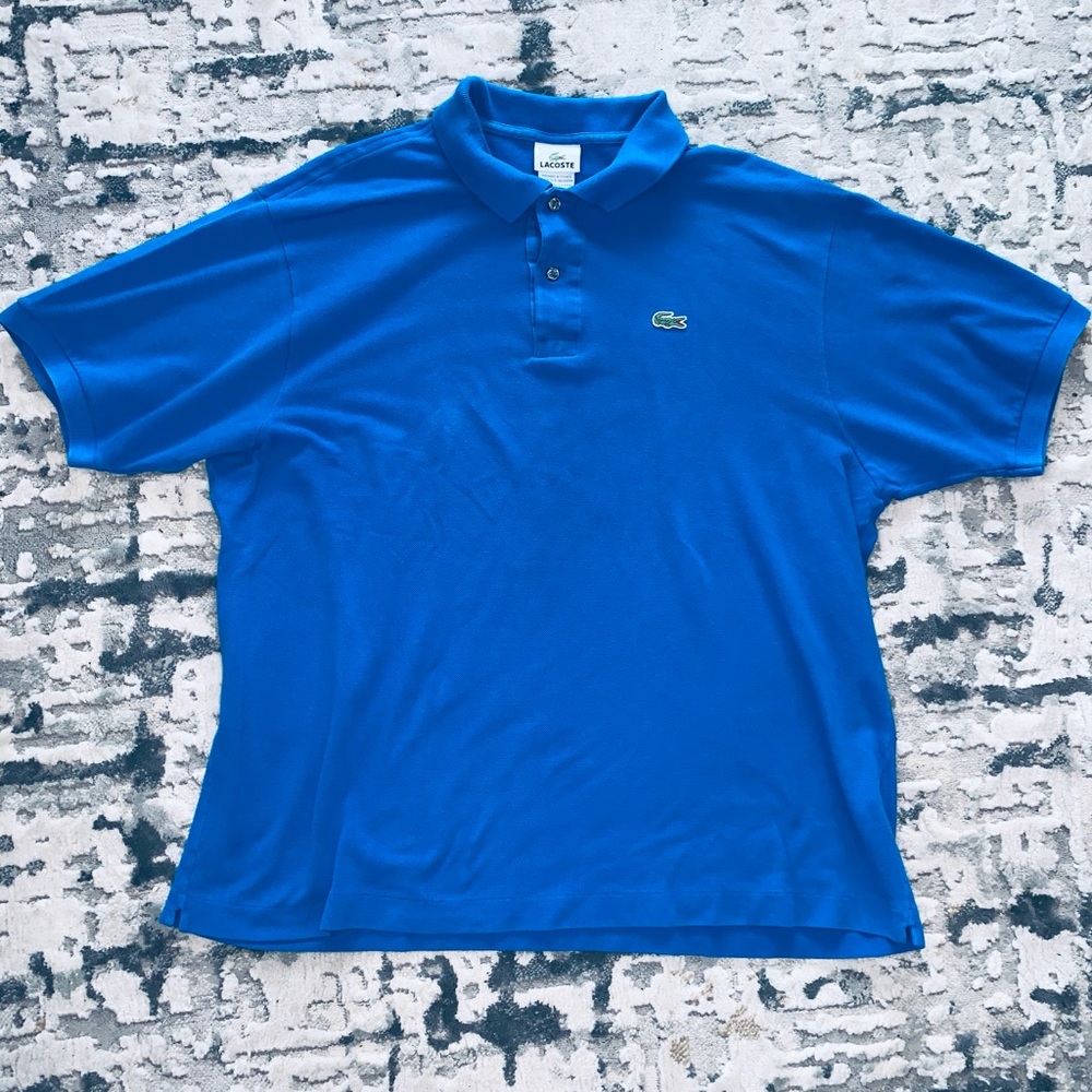 Lacoste Polo Shirt Mens size XL Royal Blue